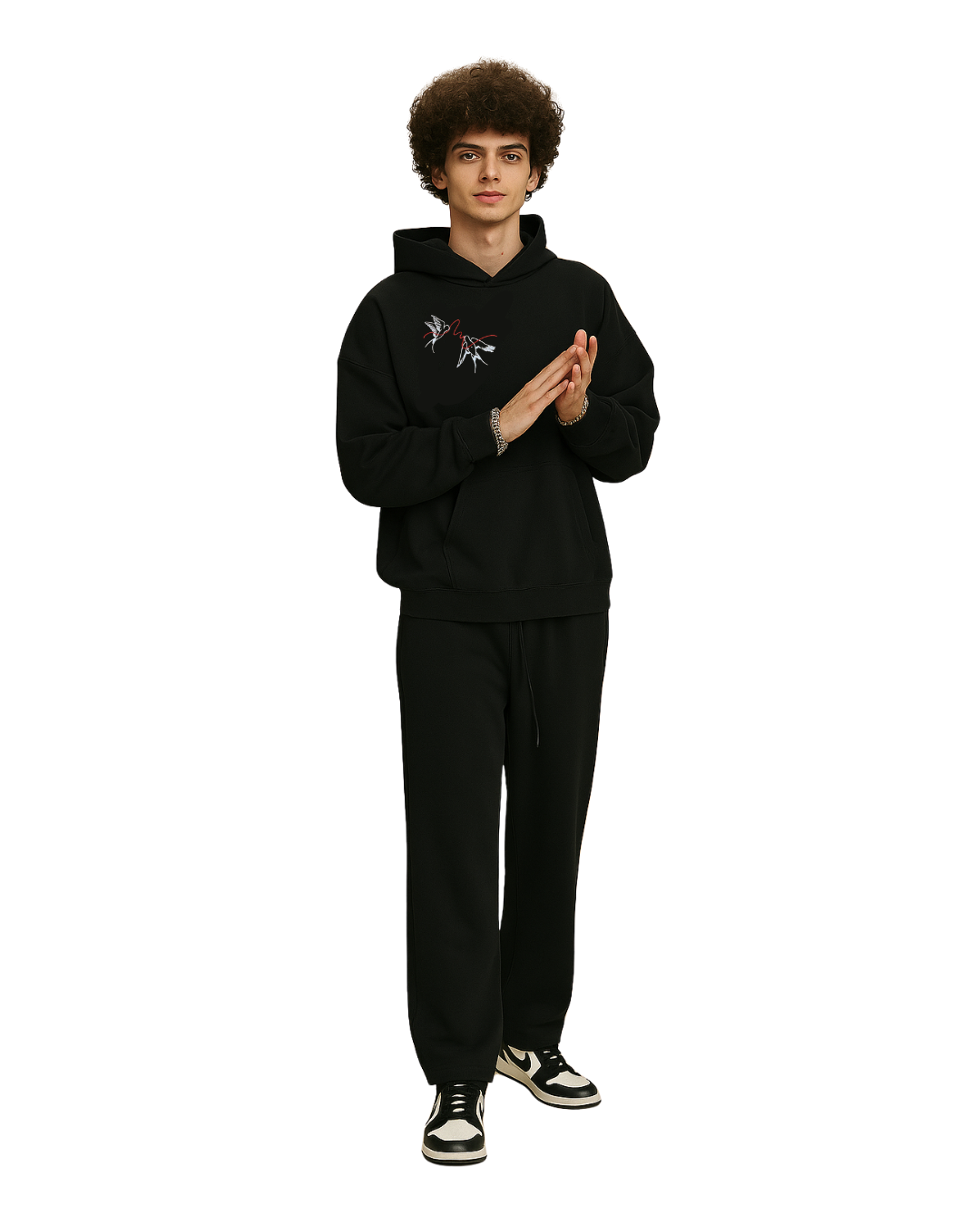 RED THREAD BLACK SET