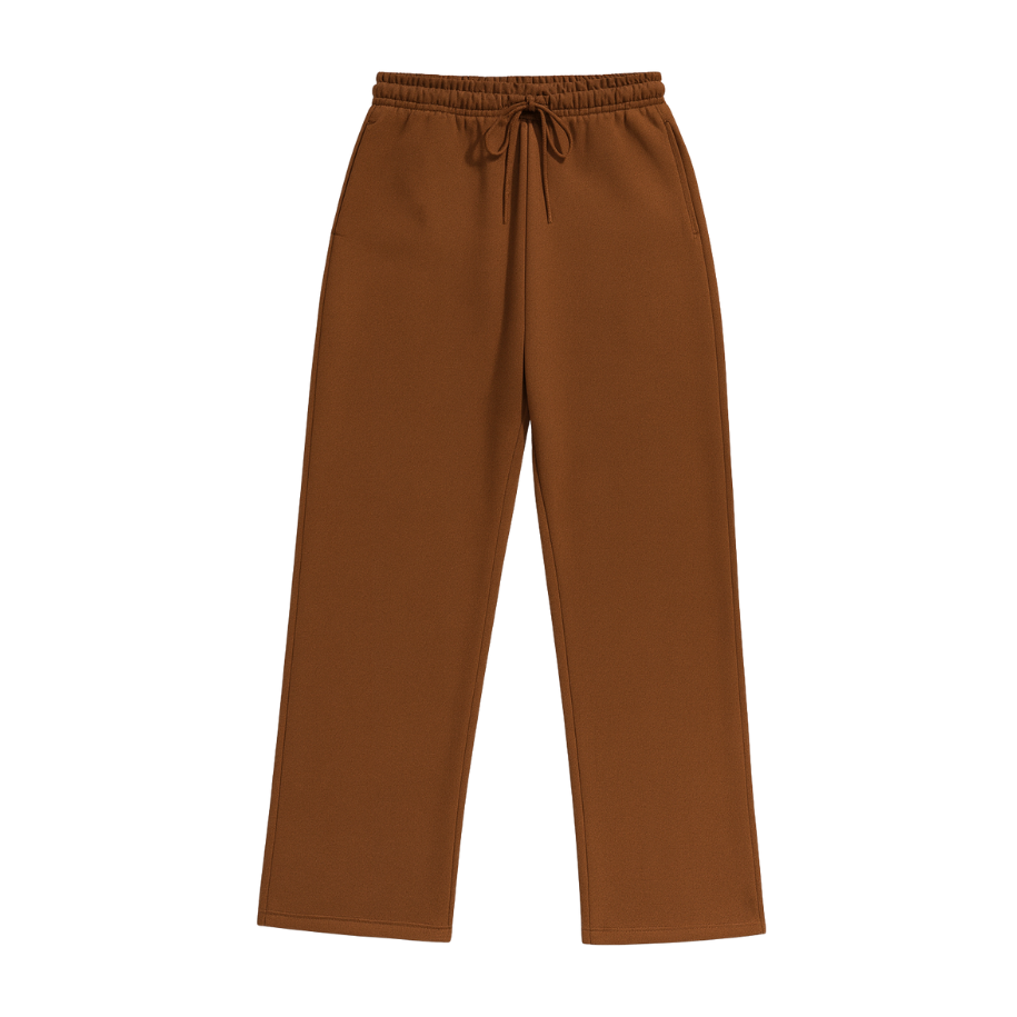 LOOSE BROWN SWEATPANTS